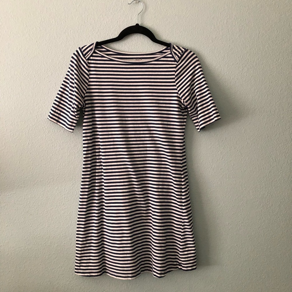 Old Navy nautical Parisian Striped Shift Dress S